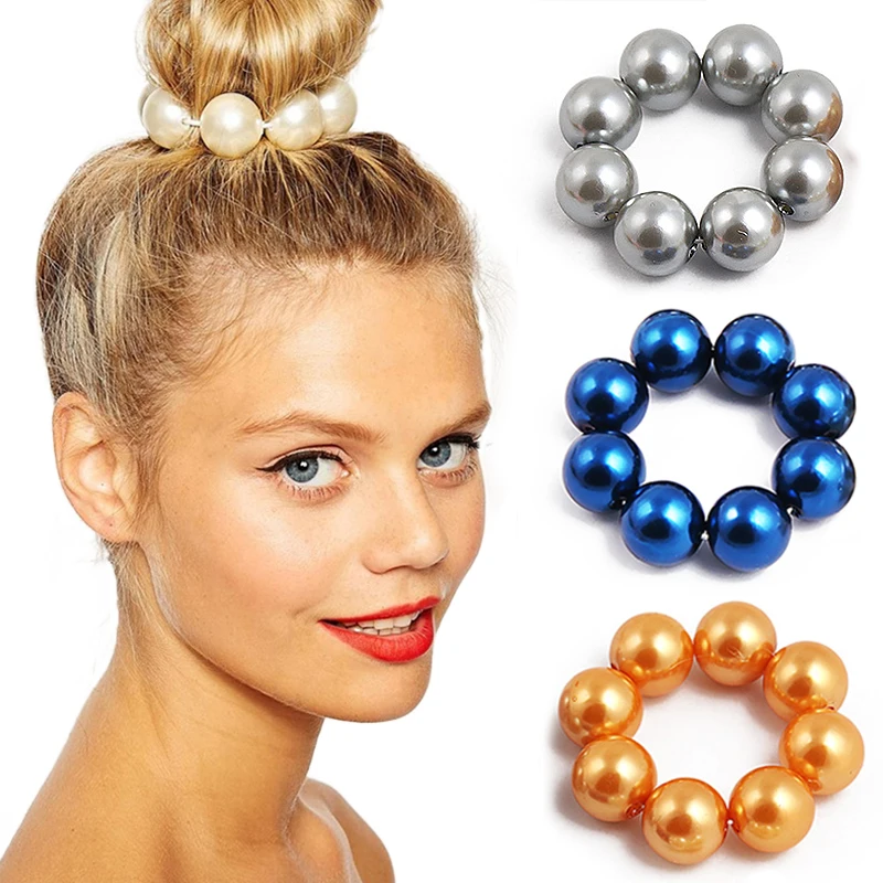New Big Imitation Pearl Hair Rope Beads Elastic Rubber Band Adjustable Gift Handmade Hair Band Accessories For Women Girls
New Big Imitation Pearl Hair Rope Beads Elastic Rubber Band Adjustable Gift Handmade Hair Band Accessories For Women Girls