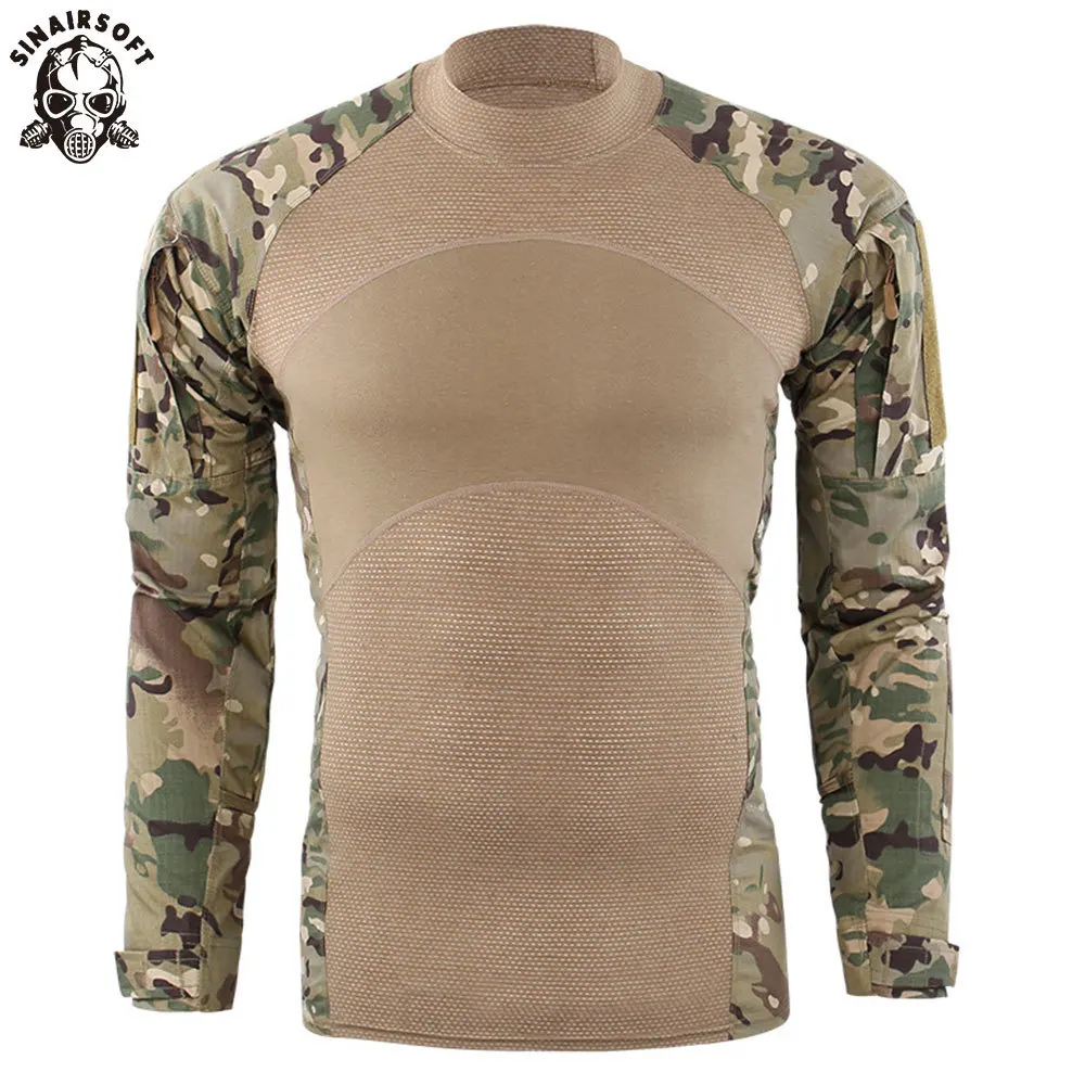 Tactical Long Sleeve Cotton T Shirt Generation III Combat Frog Shirt Men Training Camo Shirts US Army Military Uniform Airsoft
Tactical Long Sleeve Cotton T Shirt Generation III Combat Frog Shirt Men Training Camo Shirts US Army Military Uniform Airsoft