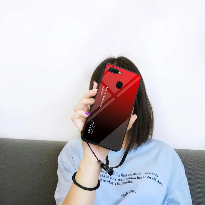 Gradient 9H Tempered Glass Case For OPPO F9 F7 R17 Case Soft TPU Edge Mirror Back Cover For OPPO F7 A7X Coques
Gradient 9H Tempered Glass Case For OPPO F9 F7 R17 Case Soft TPU Edge Mirror Back Cover For OPPO F7 A7X Coques