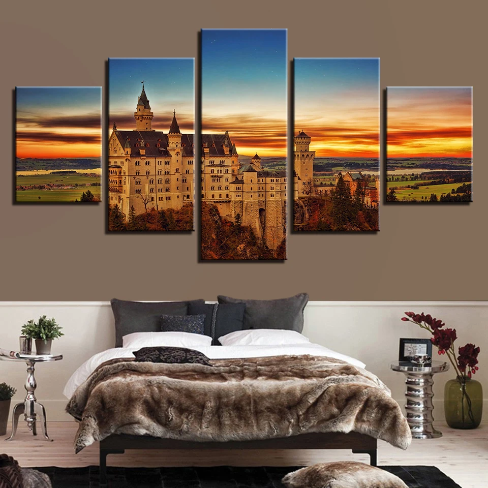 Canvas Wall Art HD Prints Modular Pictures 5 Pieces Sunset Retro Castle Landscape Posters Paintings Living Room Decor Framework
Canvas Wall Art HD Prints Modular Pictures 5 Pieces Sunset Retro Castle Landscape Posters Paintings Living Room Decor Framework
