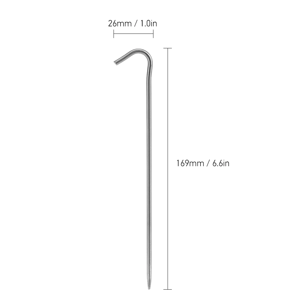 6pcs/10pcs Titanium Tent Nails Outdoor Camping Tent Stakes Titanium Tent Pegs Bend Hook Pin Hiking Climbing Tent Accessories
6pcs/10pcs Titanium Tent Nails Outdoor Camping Tent Stakes Titanium Tent Pegs Bend Hook Pin Hiking Climbing Tent Accessories