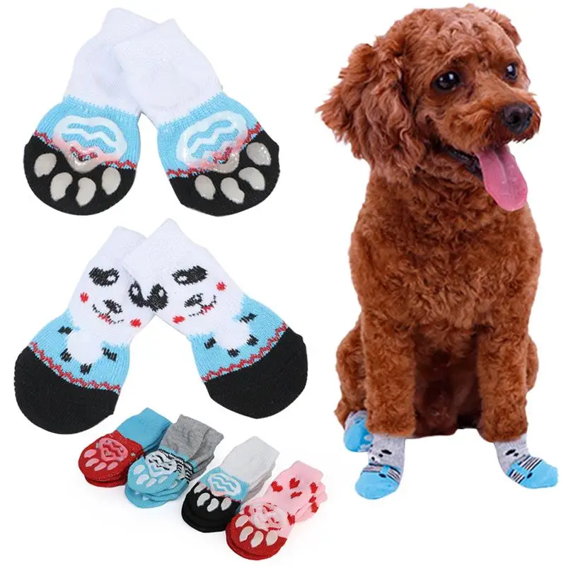 Cute Puppy Dogs Pet Knits Socks Anti Slip Skid Bottom Puppy Pet Dogs Lovely Socks Dog Paw Protectors S-L 4pcs
Cute Puppy Dogs Pet Knits Socks Anti Slip Skid Bottom Puppy Pet Dogs Lovely Socks Dog Paw Protectors S-L 4pcs