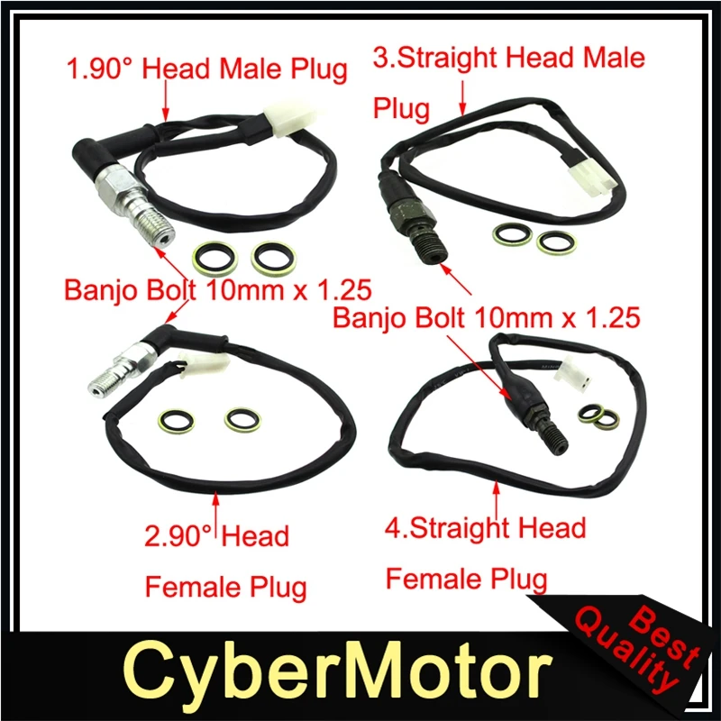 10 мм x 1 25 гидравлический стоп переключатель для тормоза Nissin Honda Yamaha Kawasaki Suzuki 10x1 YAMAHA
