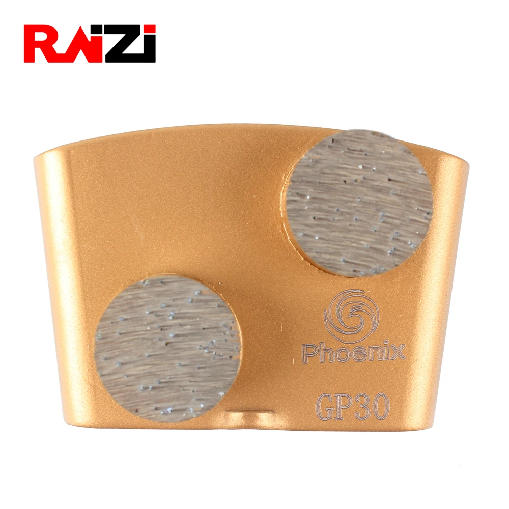 Raizi Grit 30 Soft Bond HTC Concrete Grinding Plate Floor Grinder Diamond Grinding Disc Block 2 round Scrapers Segment
Raizi Grit 30 Soft Bond HTC Concrete Grinding Plate Floor Grinder Diamond Grinding Disc Block 2 round Scrapers Segment