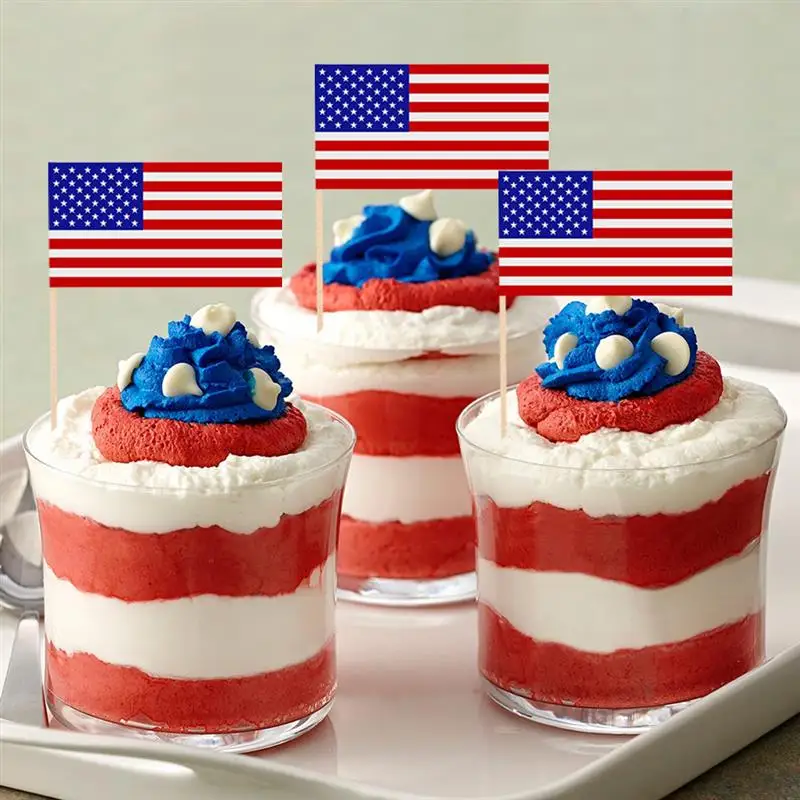 24pcs Cupcake Toppers American National Flag Cupcake Pick Topper Party Cupcake Decoration for America US Independence Day
24pcs Cupcake Toppers American National Flag Cupcake Pick Topper Party Cupcake Decoration for America US Independence Day
