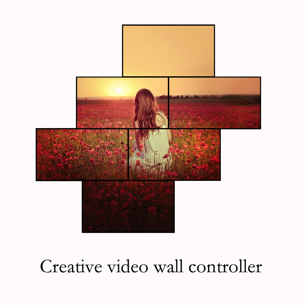 Creative video wall controller for 6 units,Unspecified splicer, able to customize different number of splicing
Creative video wall controller for 6 units,Unspecified splicer, able to customize different number of splicing