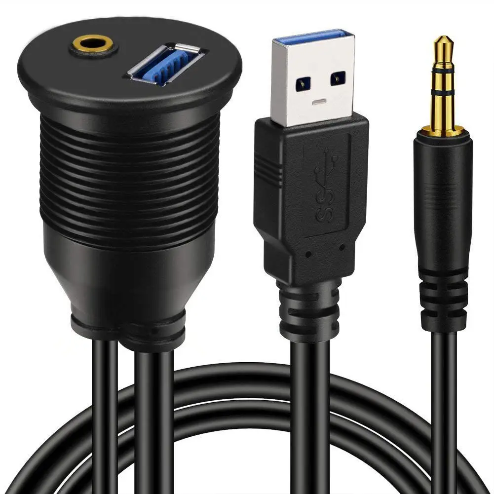Лучшие предложения утопленный кабель для автомобильного крепления USB 3 0 и 5 мм +