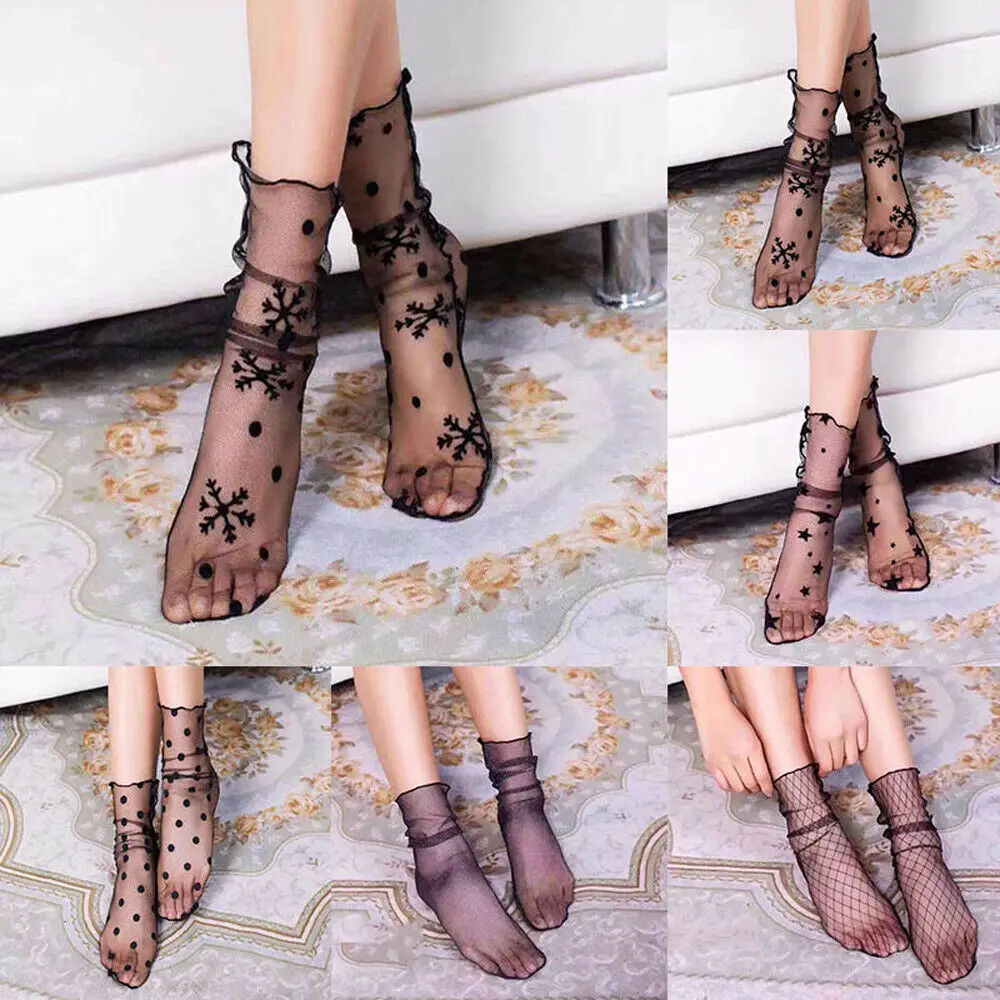 2019 New Style Fashion Hot Sexy Ladies Crystal Lace Glass Women Girls Transparent Flower Silk Thin Socks
2019 New Style Fashion Hot Sexy Ladies Crystal Lace Glass Women Girls Transparent Flower Silk Thin Socks