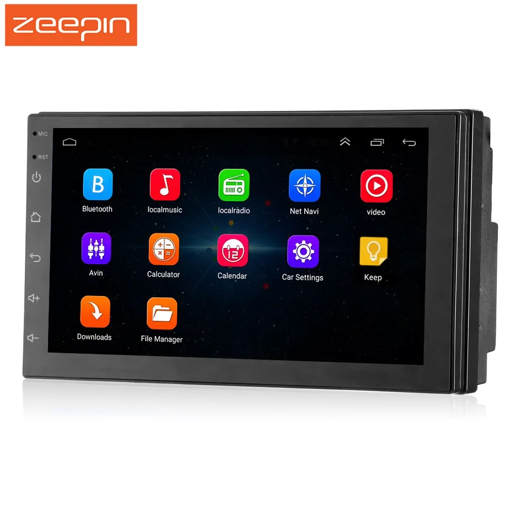 Фото Zeepin 2din Android 7 1 дюймовый HD Сенсорный экран Автомобильный мультимедийный плеер 2 Din