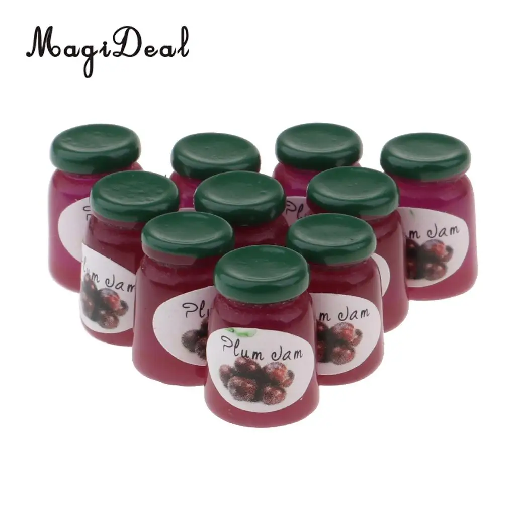 1/12 Dolls House Kitchen Life Scene Ornament - Miniature Food Model Plum Jam Bottles Set Pretend Play Toy 10 Pieces
1/12 Dolls House Kitchen Life Scene Ornament - Miniature Food Model Plum Jam Bottles Set Pretend Play Toy 10 Pieces