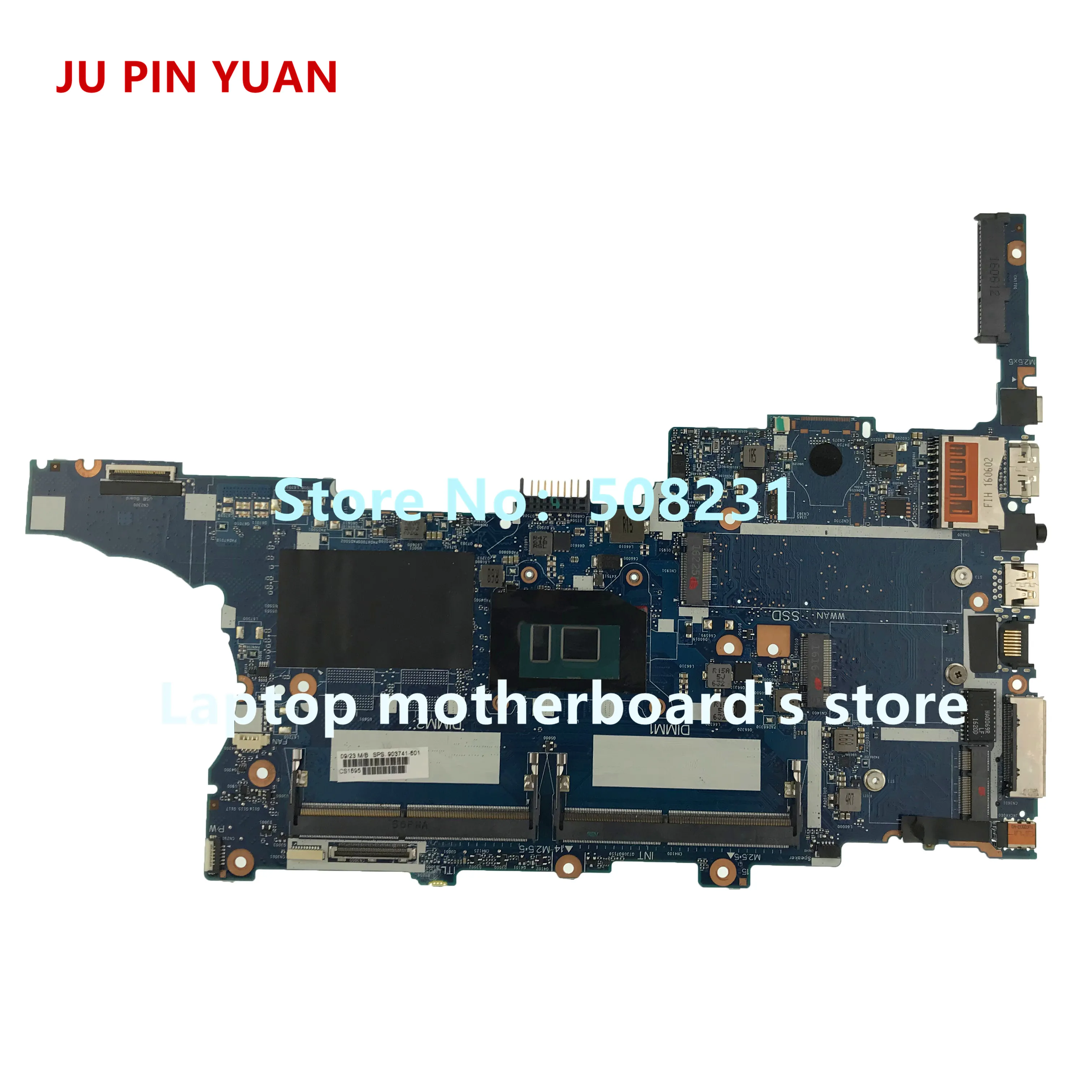 JU PIN YUAN 903741-601 903741-001 for HP EliteBook 840 G3 Laptop motherboard 6050A2822301-MB-A01 I5-6300U fully Tested
JU PIN YUAN 903741-601 903741-001 for HP EliteBook 840 G3 Laptop motherboard 6050A2822301-MB-A01 I5-6300U fully Tested