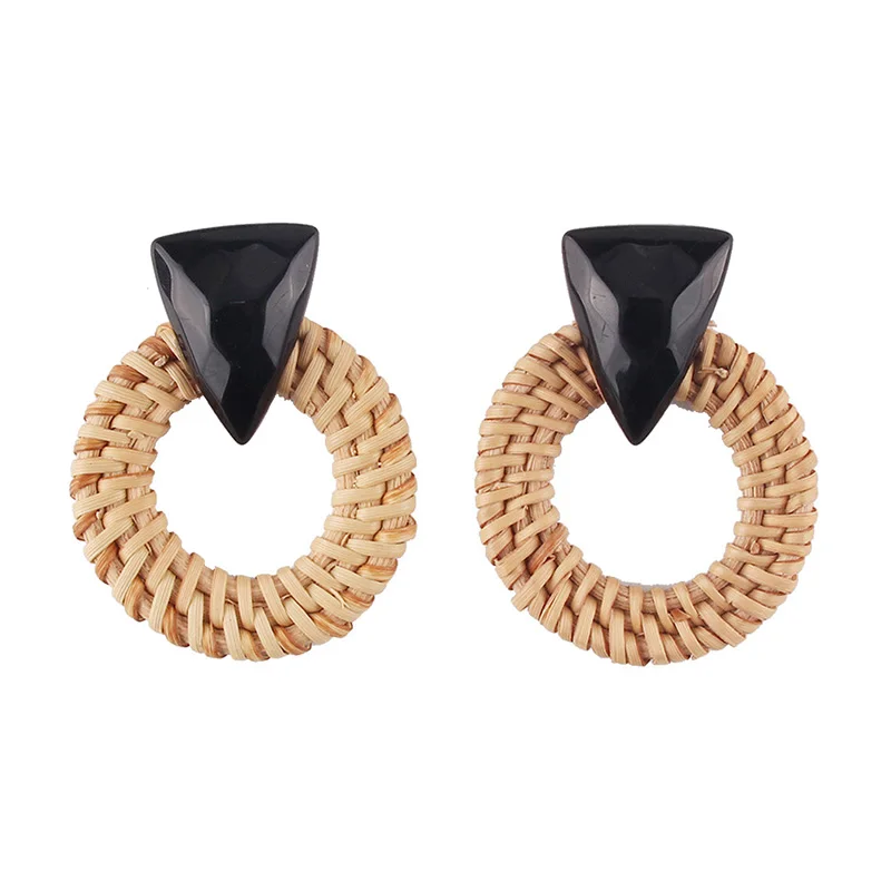 Vintage wooden circle earrings fashion statement earrings 2019 handmade woven rattan pendant bohemian earrings wholesale jewelry
Vintage wooden circle earrings fashion statement earrings 2019 handmade woven rattan pendant bohemian earrings wholesale jewelry