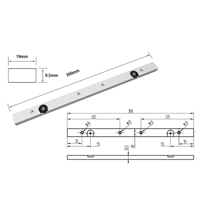 Woodworking DIY Tools T Track Miter Bar 300mm Aluminium Alloy Miter Bar Slider Table Saw Miter Gauge Rod for T Slot
Woodworking DIY Tools T Track Miter Bar 300mm Aluminium Alloy Miter Bar Slider Table Saw Miter Gauge Rod for T Slot