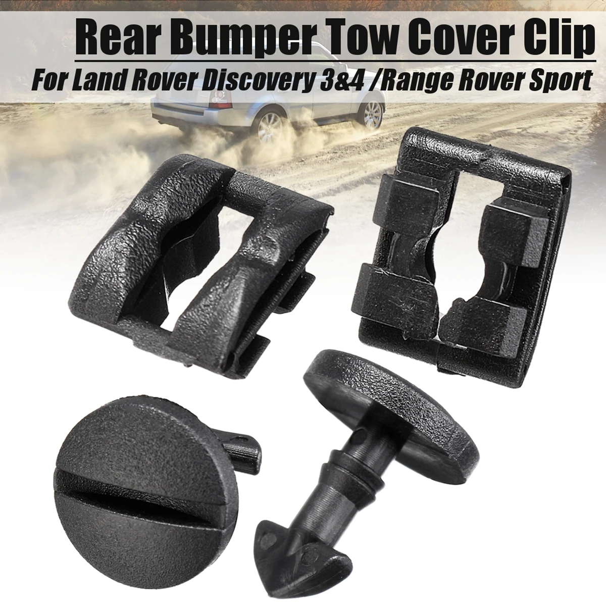 For Land Rover Discovery Sport 3 4 2005-2013 1 Set 4pcs Rear Bumper Turn Lock Clips Tow Cover Towing Eye Trim
For Land Rover Discovery Sport 3 4 2005-2013 1 Set 4pcs Rear Bumper Turn Lock Clips Tow Cover Towing Eye Trim