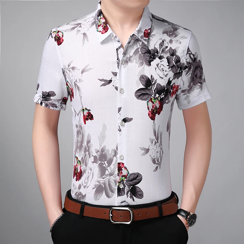 7XL High Quality Short Sleeve Flower Shirt men Summer New men Shirt Cotton Fabric Shirt man
7XL High Quality Short Sleeve Flower Shirt men Summer New men Shirt Cotton Fabric Shirt man