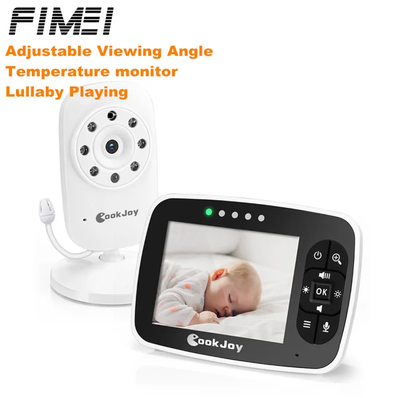 FIMEI COOKJOY Baby Sleeping мониторы 2 4 г 3 5 дюймов температура с ЖК дисплей экран Колыбельная
