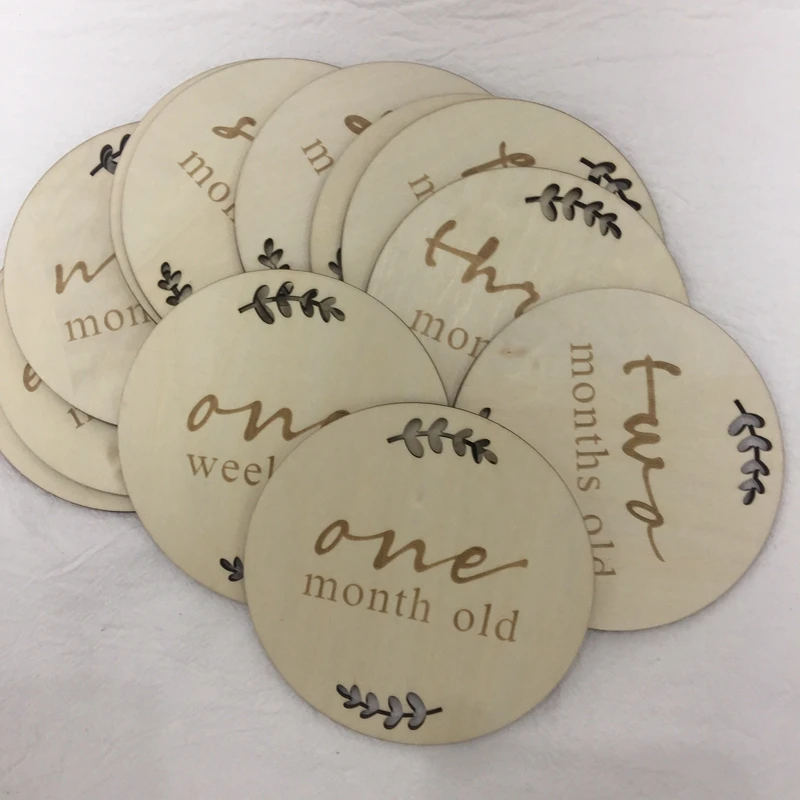 wooden monthly milestone baby cards wood keepsakes 15 month photo props memory discs baby shower gift memories wood prop
wooden monthly milestone baby cards wood keepsakes 15 month photo props memory discs baby shower gift memories wood prop