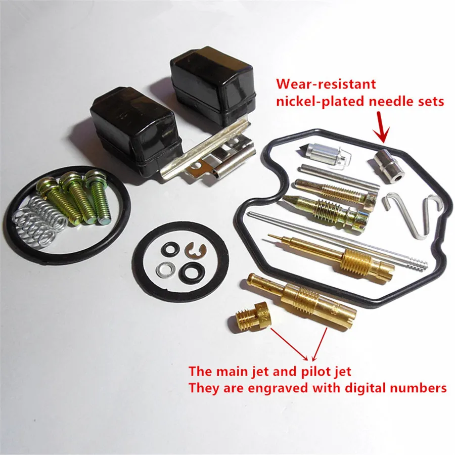 PZ30 Carburetor Repair Kits For CG250CC ATV Motorcycle Repair Bag (With wear-resistant nickel-plated nozzle)
PZ30 Carburetor Repair Kits For CG250CC ATV Motorcycle Repair Bag (With wear-resistant nickel-plated nozzle)
