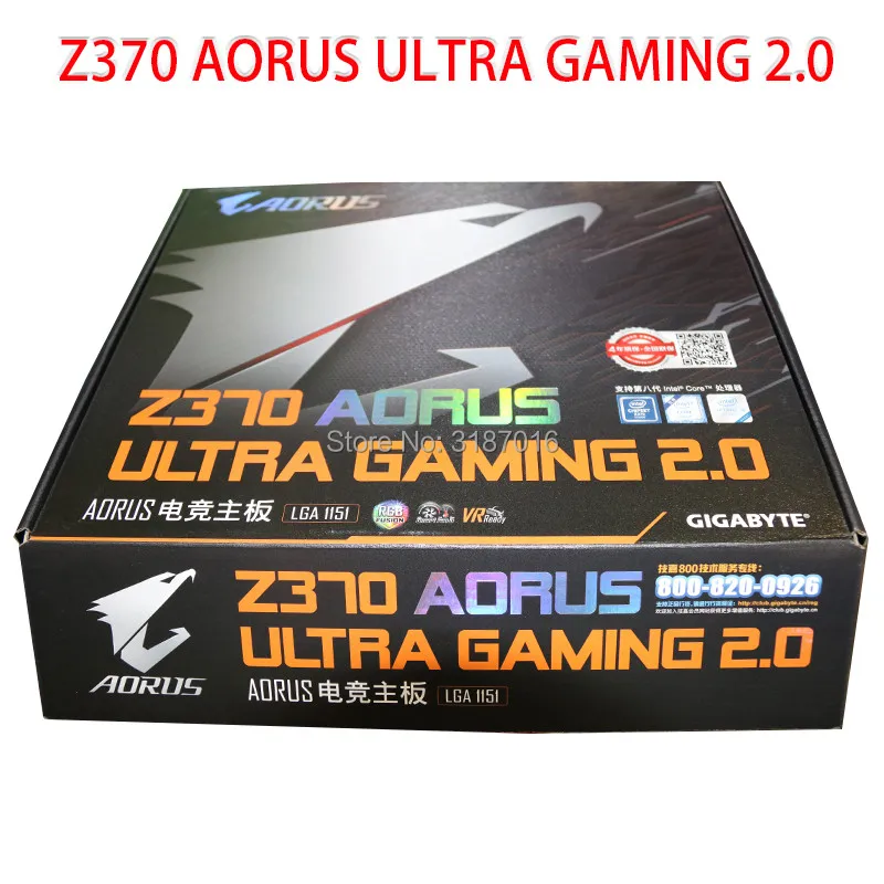Новинка для Gigabyte Z370 AORUS Ultra Gaming R2.0 материнская плата LGA1151 DDR4 PCI-E3.0 SATA3 поддержка i3 8100