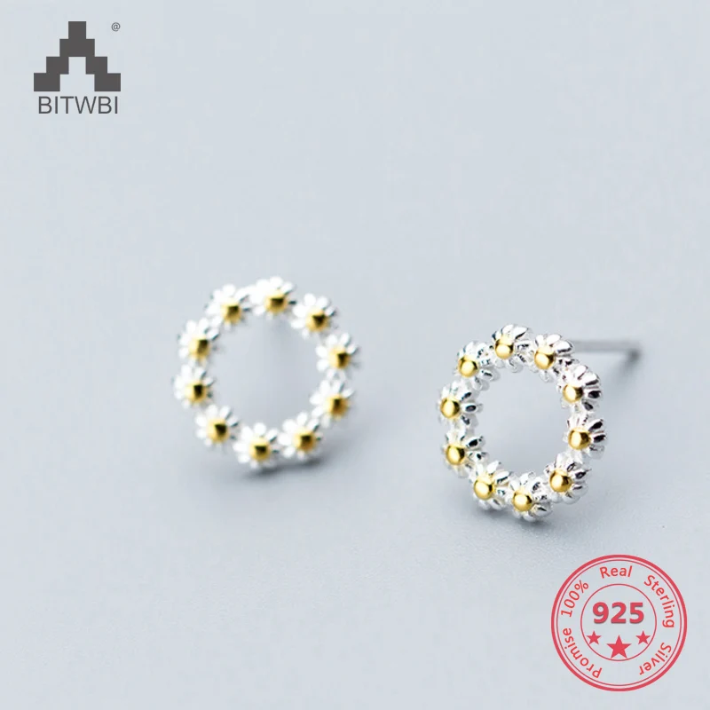 Pure 925 Silver Stud Earring Female Korean Chic Flower Wreath Earrings Temperament Small Fresh Earrings Jewelry
Pure 925 Silver Stud Earring Female Korean Chic Flower Wreath Earrings Temperament Small Fresh Earrings Jewelry