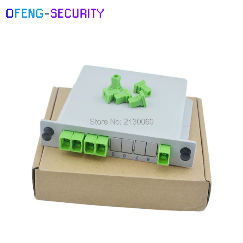 SC APC 1x4 волоконно-оптический разветвитель plc плоский оптический сплиттер типа waveguide, divisor del plc
SC APC 1x4 волоконно-оптический разветвитель plc плоский оптический сплиттер типа waveguide, divisor del plc