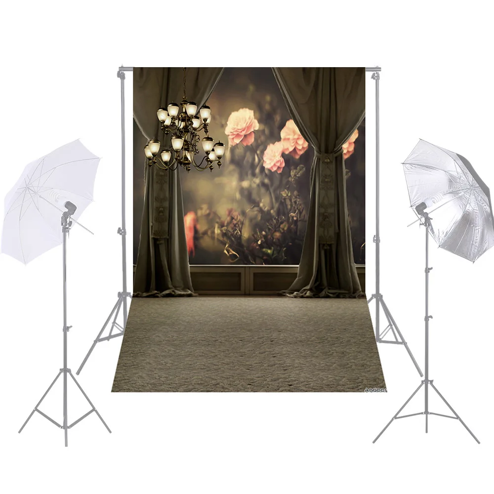 Andoer 1.5 * 2.1m/5 * 7ft Photography Background Backdrop Chandelier Curtain Flower Wedding Backdrops Photo Studio Pros
Andoer 1.5 * 2.1m/5 * 7ft Photography Background Backdrop Chandelier Curtain Flower Wedding Backdrops Photo Studio Pros