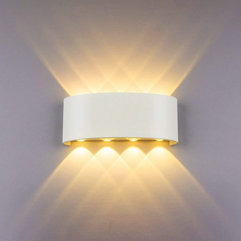 Led Both Head Up And Down Luminescence Black / White Arc Wall Lamp Outdoors Waterproof Courtyard Exterior Wall Decoration Lamp
Led Both Head Up And Down Luminescence Black / White Arc Wall Lamp Outdoors Waterproof Courtyard Exterior Wall Decoration Lamp