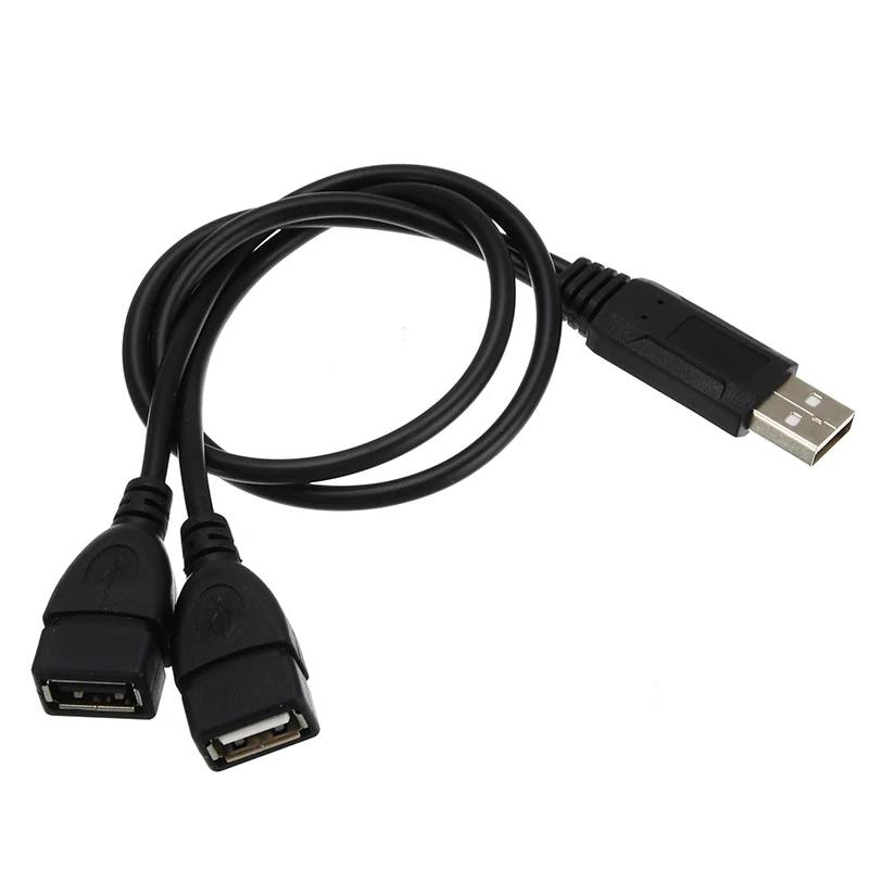 2019 Новый USB 2 0 штекер двойной гнездовой разъем сплиттер концентратор шнур питания