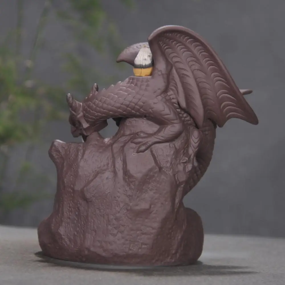 Dragon Ceramics Blackflow Incense Burner Pterosaur Smoke Waterfall Incense Burner Holder Home Decor Dragon Incense Crafts Censer
Dragon Ceramics Blackflow Incense Burner Pterosaur Smoke Waterfall Incense Burner Holder Home Decor Dragon Incense Crafts Censer