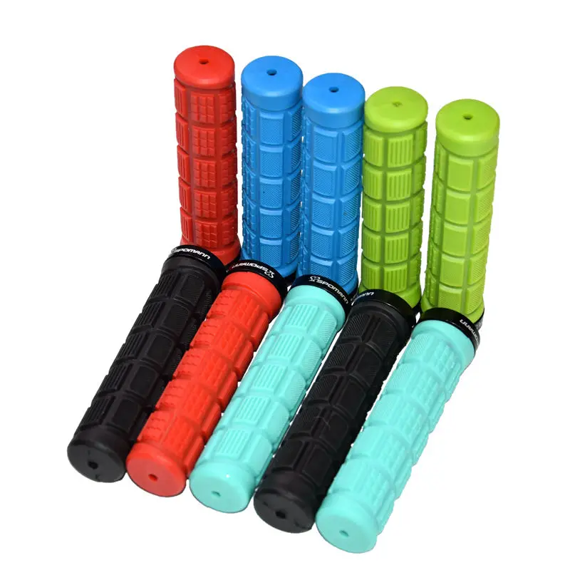 Newest SPOMANN downhill bike handlebar locked grip bicycle grip alloy TPR handlebar end plugs MTB bike parts 5 colors Free ship
Newest SPOMANN downhill bike handlebar locked grip bicycle grip alloy TPR handlebar end plugs MTB bike parts 5 colors Free ship