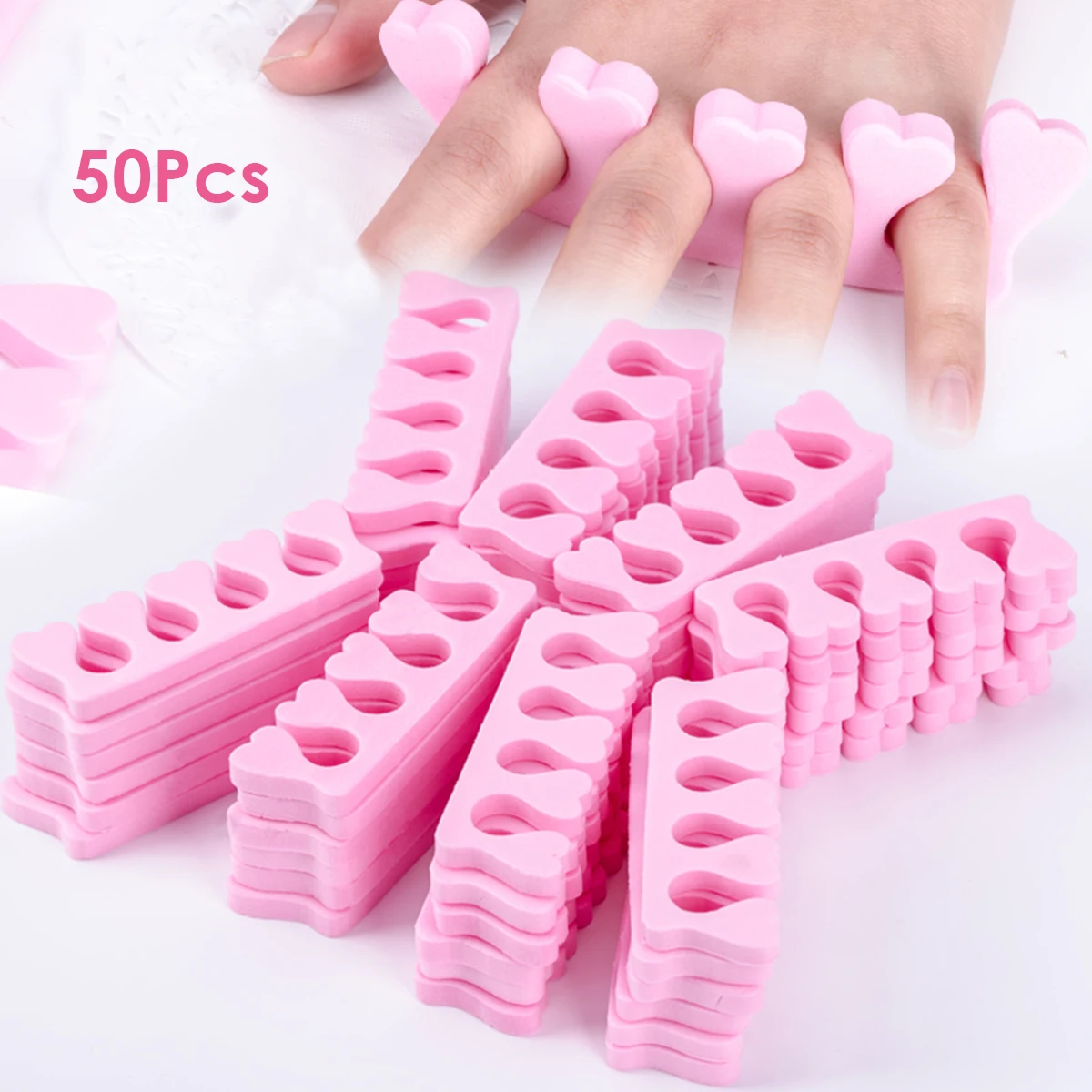 Brand New 50pcs Soft Foam Sponge Toe Separator Cotton Finger Divider Cottons Nail Art Manicure Pedicure Tools
Brand New 50pcs Soft Foam Sponge Toe Separator Cotton Finger Divider Cottons Nail Art Manicure Pedicure Tools