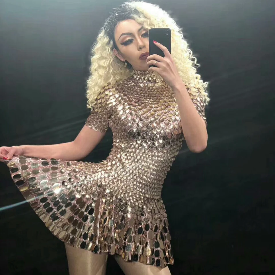 Sparkly Sequins Dress Women Sexy Dance Costume Celebrate Party Dress Birthday Silver Dresses Sexy Nightclub event Leotard Outfit
Sparkly Sequins Dress Women Sexy Dance Costume Celebrate Party Dress Birthday Silver Dresses Sexy Nightclub event Leotard Outfit