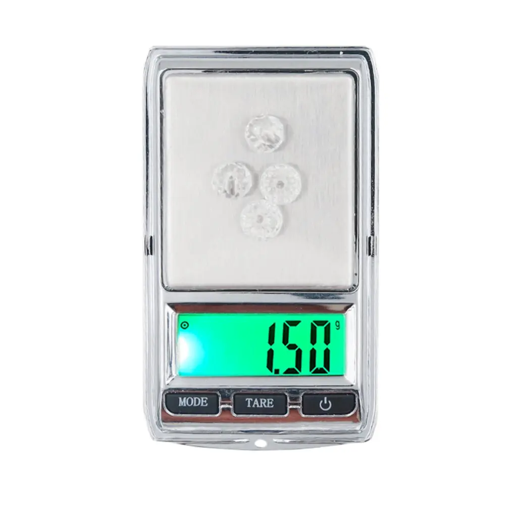 Mini Pocket Digital Scale For Gold Sterling Silver Jewelry Balance Gram Electronic Scales 100G / 0.01 G 500 0.1 | Инструменты