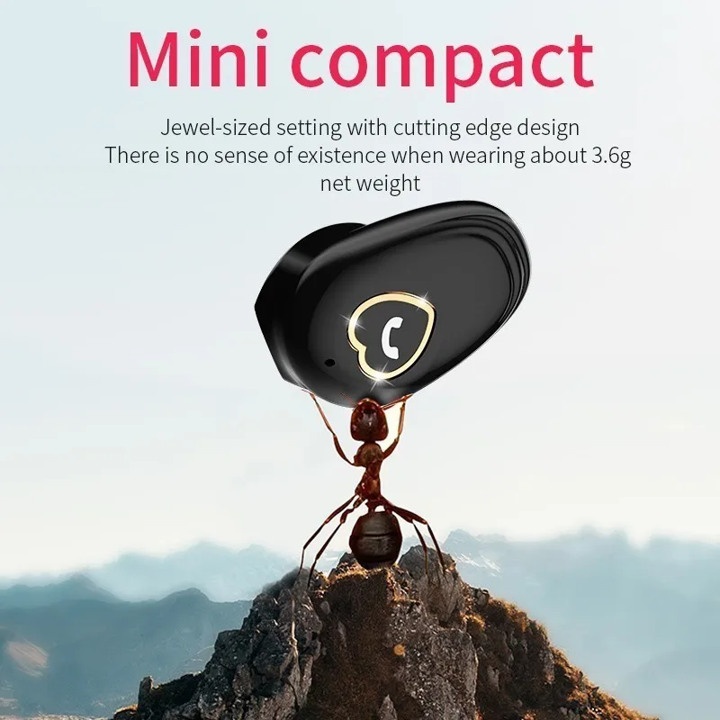 Wireless Earphones Bluetooth Single Mini Earphone Call Function BT Headset Ultra-long Standby Stereo Earbuds For PC Smartphone
Wireless Earphones Bluetooth Single Mini Earphone Call Function BT Headset Ultra-long Standby Stereo Earbuds For PC Smartphone
