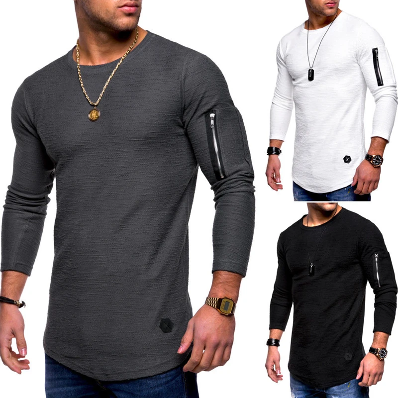 Spring T Shirt Men Fashion Brand T Shirt O Neck Long Sleeve Zipper T-Shirt Male Streetwear Hipster Hip Hop Tshirt Size M 3XL
Spring T Shirt Men Fashion Brand T Shirt O Neck Long Sleeve Zipper T-Shirt Male Streetwear Hipster Hip Hop Tshirt Size M 3XL