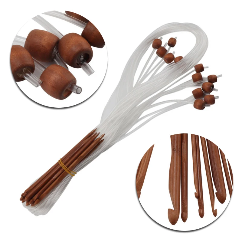 12pcs Long Tunisian Crochet Hooks Knitting Needles Bamboo Crochet Hook Set 12 Size 3.0mm-10.0mm 2019
12pcs Long Tunisian Crochet Hooks Knitting Needles Bamboo Crochet Hook Set 12 Size 3.0mm-10.0mm 2019