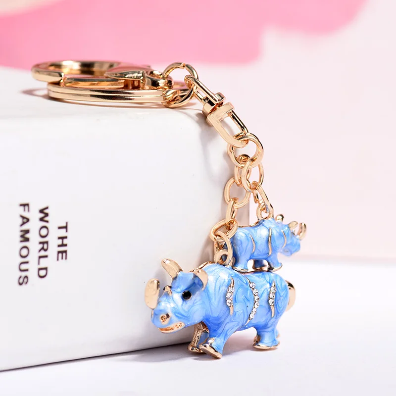 Hot Sale Alloy Rhinestone Rhinoceros Key chain For Women Men Car Bags Animal Key Ring Holder Trinket Jewelry Accessories CH3590
Hot Sale Alloy Rhinestone Rhinoceros Key chain For Women Men Car Bags Animal Key Ring Holder Trinket Jewelry Accessories CH3590