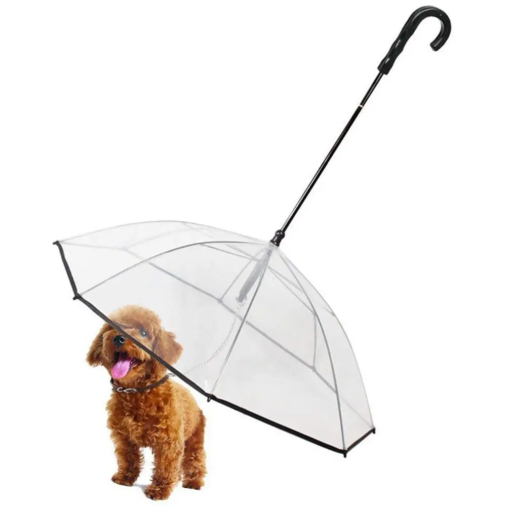Pet Dog Umbrella With Leash - Easy View Clear Transparent Folding Puppy Umbrella for Small Dogs - Provides Protection from
Pet Dog Umbrella With Leash - Easy View Clear Transparent Folding Puppy Umbrella for Small Dogs - Provides Protection from