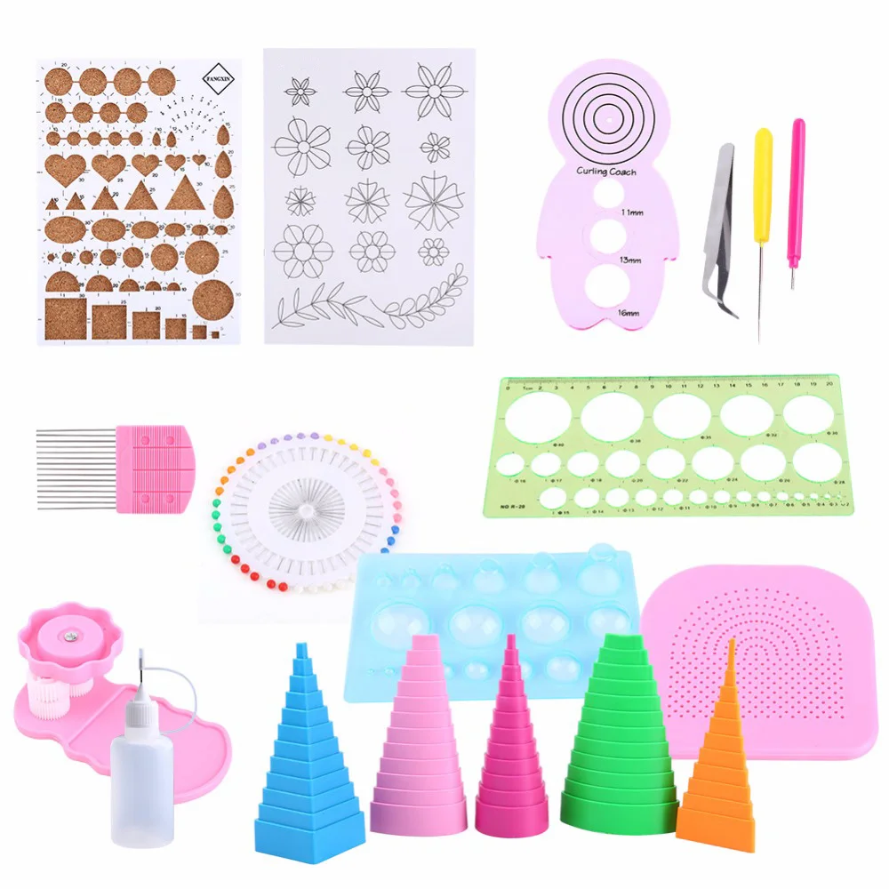 PPYY NEW -19Pcs DIY Paper Quilling Handmade Tools Set Template Tweezer Pins Slotted Tool Kit Paper Card Crafts Decorating Tool
PPYY NEW -19Pcs DIY Paper Quilling Handmade Tools Set Template Tweezer Pins Slotted Tool Kit Paper Card Crafts Decorating Tool