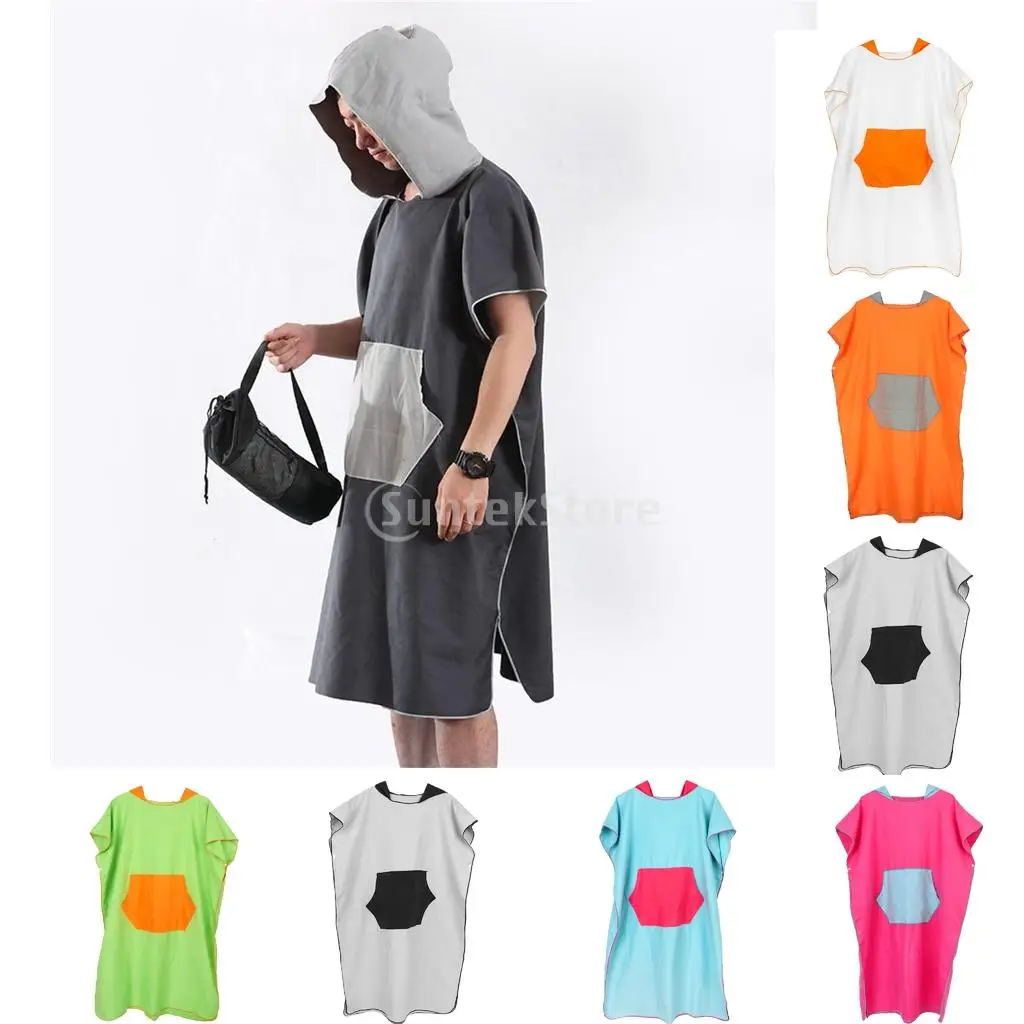 Unisex Mens Womens Kids Surf Beach Hooded Poncho Wetsuit Changing Robe Towel with Pocket, Mesh Carry Shoulder Bag - 7 Colors
Unisex Mens Womens Kids Surf Beach Hooded Poncho Wetsuit Changing Robe Towel with Pocket, Mesh Carry Shoulder Bag - 7 Colors