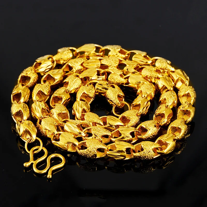 Keep Color Vietnam Alluvial Gold Mens Necklace Good Quality Brass Plated simple Gold Necklace designs
Keep Color Vietnam Alluvial Gold Mens Necklace Good Quality Brass Plated simple Gold Necklace designs