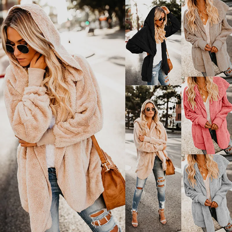 Long Sleeve Cardigan Women Loose Pocket Coat Jacket Winter Woolen Fur Harajuku Hoodie Outwear Blouson Femme Ey*
Long Sleeve Cardigan Women Loose Pocket Coat Jacket Winter Woolen Fur Harajuku Hoodie Outwear Blouson Femme Ey*