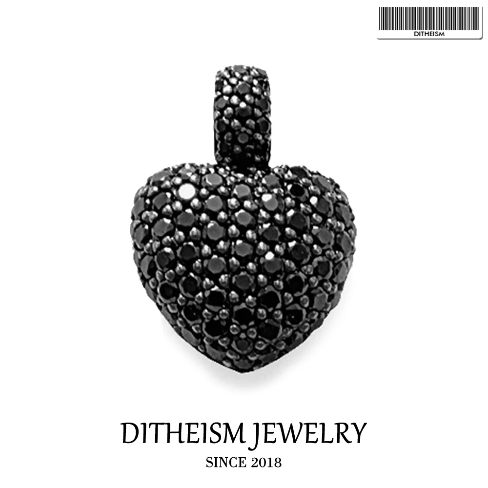 Black CZ Heart Charm Pendant, 2018 New Fashion Jewelry 925 Sterling Silver Vintage Gift For Women Girls Fit Necklace
Black CZ Heart Charm Pendant, 2018 New Fashion Jewelry 925 Sterling Silver Vintage Gift For Women Girls Fit Necklace
