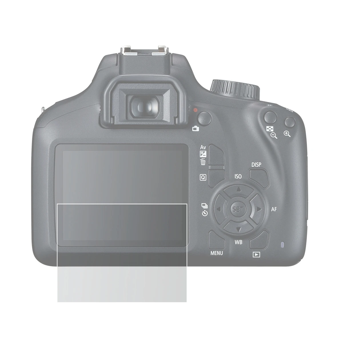 Самоклеящееся защитное покрытие ЖК экрана для камеры Canon EOS 3000D 4000D Rebel T100|Защита