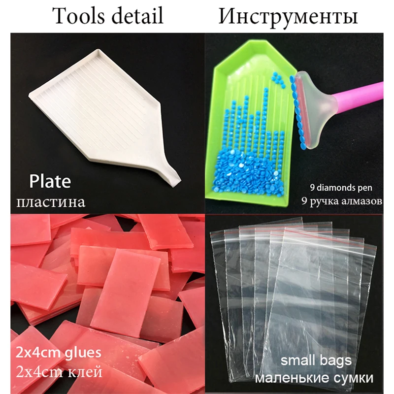 Цветная корова квадратная/круглая комната декор вышивка узор алмаз 5D DIY картины 3D