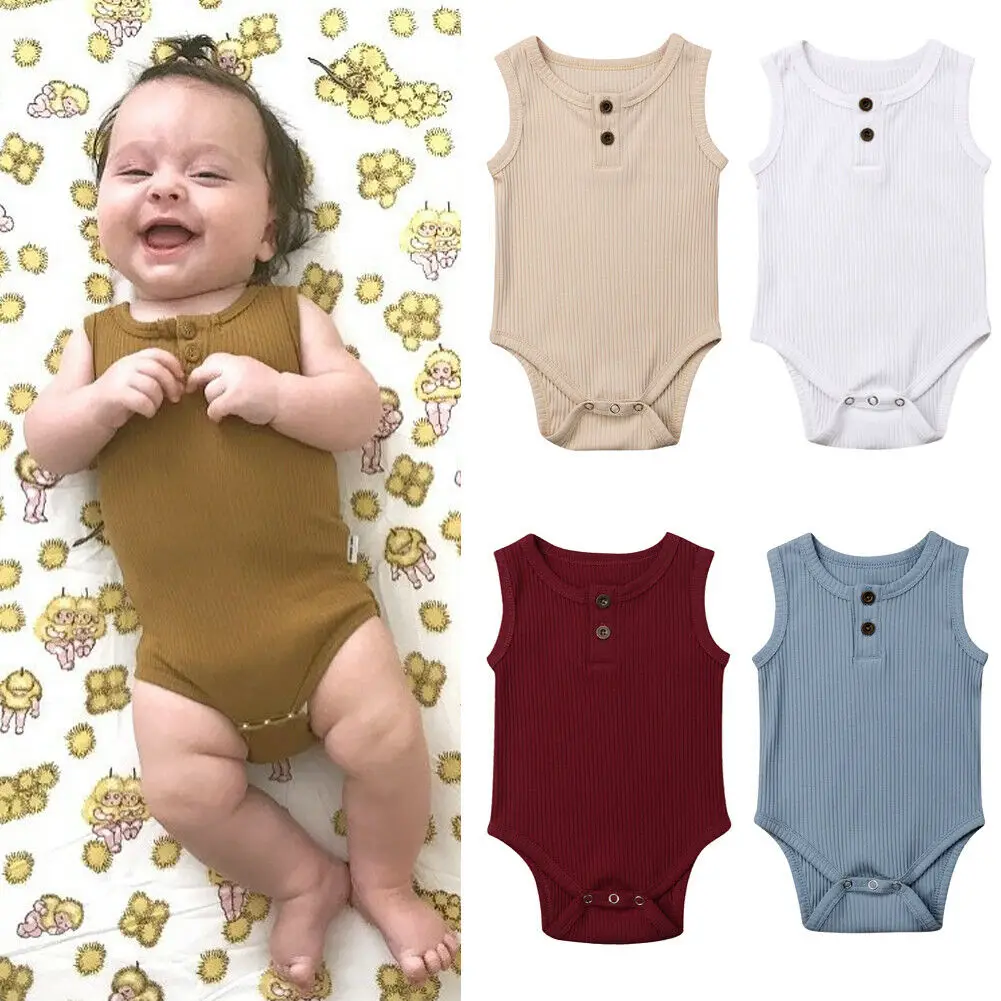 Cute Newborn Baby Boy Girl Cotton Jumpsuit Bodysuit Outfit Summer Sleeveless Baby Clothes Casual Bodysuits
Cute Newborn Baby Boy Girl Cotton Jumpsuit Bodysuit Outfit Summer Sleeveless Baby Clothes Casual Bodysuits