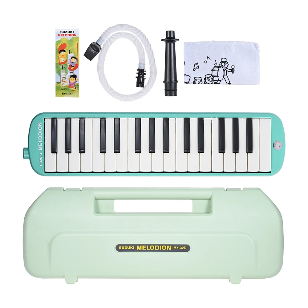 SUZUKI MX-32D Melodion Melodica Pianica 32 Piano Keys Musical Education Instrument with Long & Short Mouthpiece Hard Case
SUZUKI MX-32D Melodion Melodica Pianica 32 Piano Keys Musical Education Instrument with Long & Short Mouthpiece Hard Case