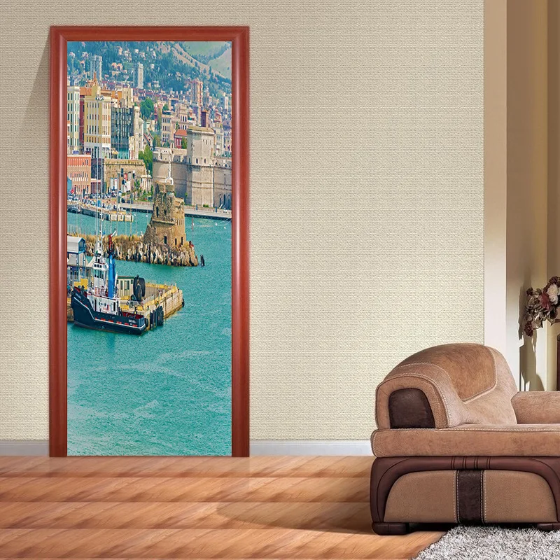 Creative Harbor Port Pattern Wall Door Stickers Door Pattern Living Room Wall Stickers Wall Decal Home Decoration
Creative Harbor Port Pattern Wall Door Stickers Door Pattern Living Room Wall Stickers Wall Decal Home Decoration