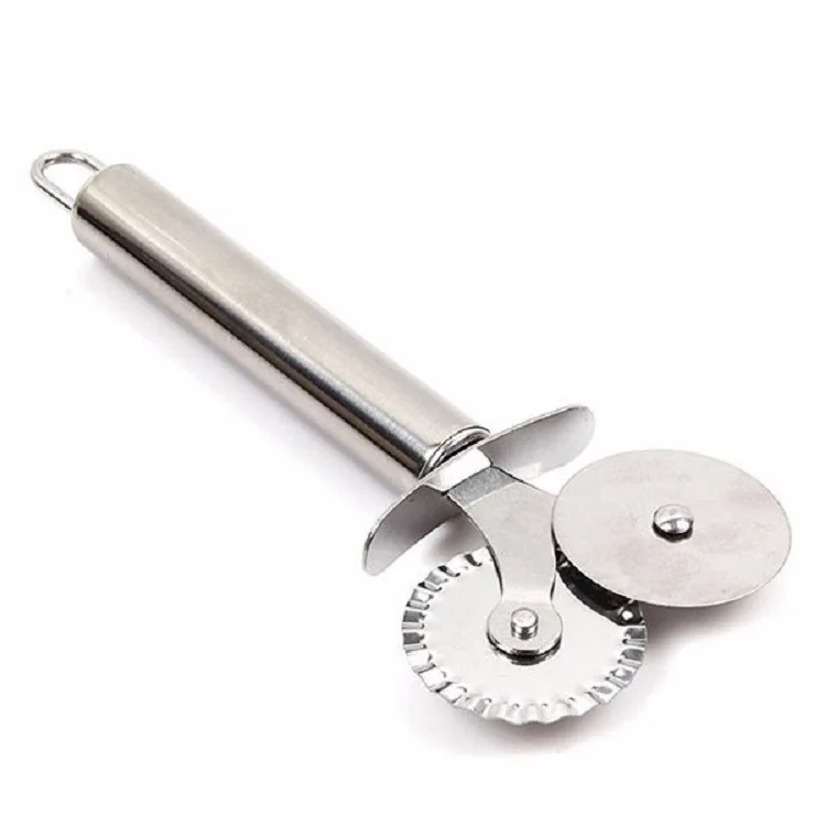 Two-Wheels Pizza Cutter Stainless Steel Baking Tools Pizzacutter Pizza Wheel Slicer Bakeware Kitchen Tools
Two-Wheels Pizza Cutter Stainless Steel Baking Tools Pizzacutter Pizza Wheel Slicer Bakeware Kitchen Tools