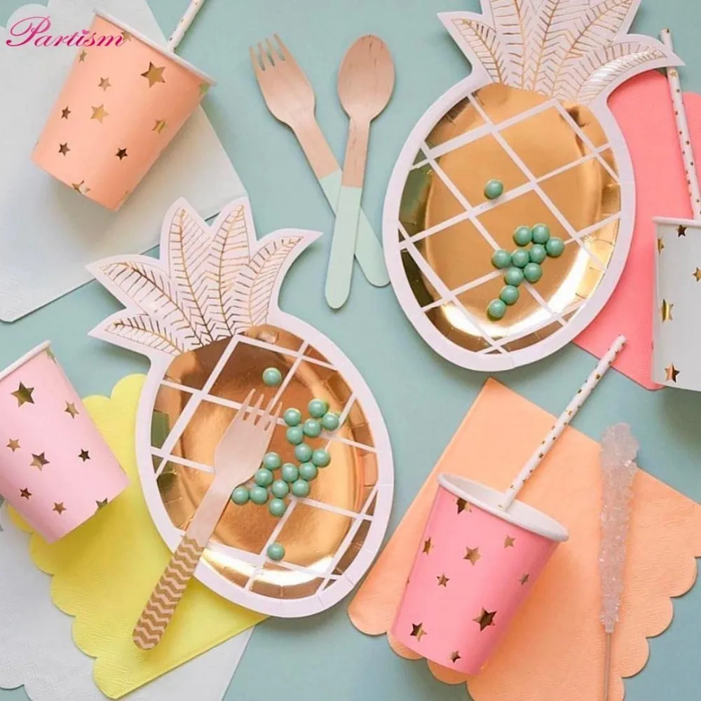 8 PCS/ Lot Gold Foil Pineapple Disposable Tableware Party Paper Plates For Baby Shower Birthday Party Supplies Flamingo Party
8 PCS/ Lot Gold Foil Pineapple Disposable Tableware Party Paper Plates For Baby Shower Birthday Party Supplies Flamingo Party